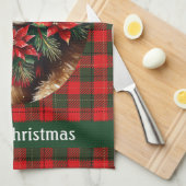 Cute Teddy Bear Christmas Add Name Mom Grandma Theedoek (Quarter Fold)