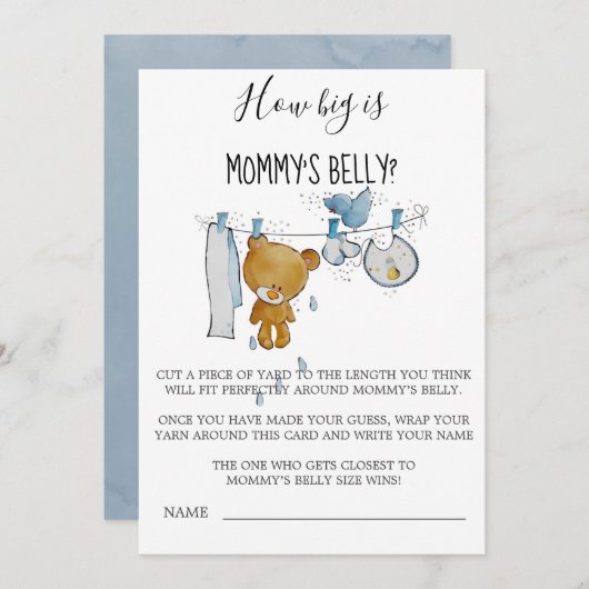 Cute Teddy Bear Clothes Hoe groot is de buik van m (Voorkant / Achterkant)