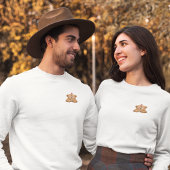 Cute Teddy Bear Couple in Love – Embroidered Style Trui