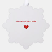 Cute Teddy Bear Couple in Love Ornament Kaart (Achterkant)