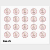 Cute Teddy Bear | Cupcake Sweet Treat Valentines Ronde Sticker (Vel)