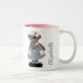 Cute Teddy Bear Custom Gift Mok for Nurse