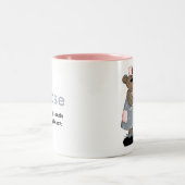 Cute Teddy Bear Custom Gift Mok for Nurse (Center)