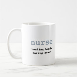 Cute Teddy Bear Custom Name Gift Mok for Nurse