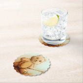 Cute Teddy Bear, Custom Shaped Onderzetter (Insitu)