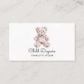 Cute Teddy Bear Daycare Visitekaartje (Voorkant)