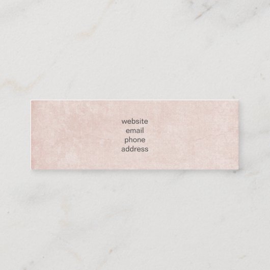 Cute Teddy Bear die een rood hart draagt Mini Visitekaartje (Achterkant)