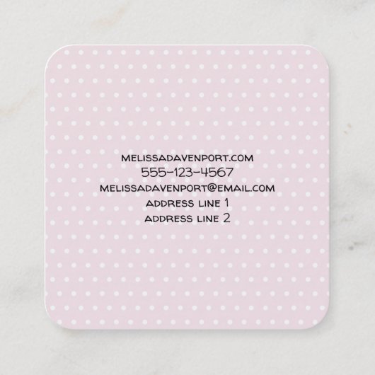 Cute Teddy Bear die een rood hart draagt Vierkante Visitekaartje (Achterkant)