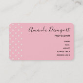 Cute Teddy Bear die een rood hart draagt Visitekaartje (Achterkant)