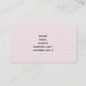 Cute Teddy Bear die een rood hart draagt Visitekaartje (Achterkant)