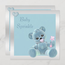Cute Teddy Bear Double Sided Baby Sprinkle