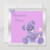 Cute Teddy Bear Double Sided Memorial Kaart (Voorkant)