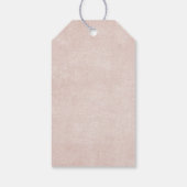 Cute Teddy Bear draagt een rood hart Dank je Cadeaulabel (Achterkant)