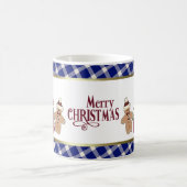 Cute Teddy Bear en Gingerbrood Man Koffiemok (Center)