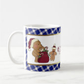 Cute Teddy Bear en Gingerbrood Man Koffiemok (Links)