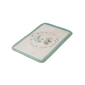 Cute Teddy Bear Floral  Whimsy Badmat (Gekanteld)