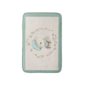 Cute Teddy Bear Floral  Whimsy Badmat (Voorkant Verticaal)