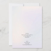 Cute Teddy Bear Gender Reveal Invitation Kaart (Achterkant)