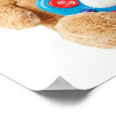 Cute Teddy Bear Guitar Poster (Hoek)