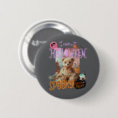 Cute teddy bear Halloween,Kawaii,Pastel,Dreamyデザイン Ronde Button 5,7 Cm (Voorkant /achterkant)