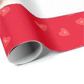 Cute Teddy Bear Happy Valentine's Day Cadeaupapier (Rol Hoek)