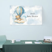Cute Teddy Bear Hot Air Baby shower Spandoek (Beurs)