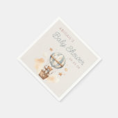 Cute Teddy Bear Hot Air Ballon Baby shower Servet (Hoek)