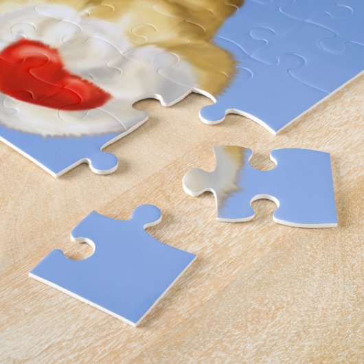 Cute Teddy Bear Hypnotist in blauw Legpuzzel (Zijkant)