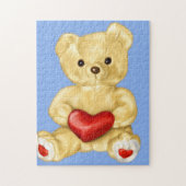 Cute Teddy Bear Hypnotist in blauw Legpuzzel (Verticaal)