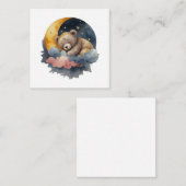 Cute Teddy Bear Informatiekaartje (Voorkant / Achterkant)