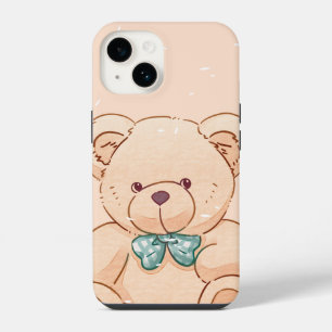 Cute Teddy Bear iPhone Hoesje - Pastel Kawaii Tele iPhone 14 Hoesje