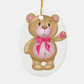 Cute Teddy Bear Keramisch Ornament (Voorkant)