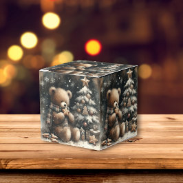 Cute Teddy Bear Kerstmis Bedankdoosjes