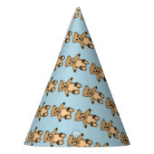 Cute Teddy Bear Kids Birthday Blue Feesthoedjes (Links)