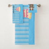 Cute Teddy Bear Kinder Funny Joke Bad Handdoek (Insitu)