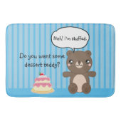 Cute Teddy Bear Kinder Funny Joke Badmat (Voorkant)