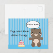 Cute Teddy Bear Kinder Funny Joke Briefkaart (Voorkant / Achterkant)