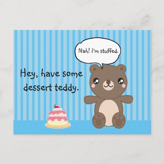 Cute Teddy Bear Kinder Funny Joke Briefkaart (Voorkant)