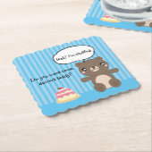 Cute Teddy Bear Kinder Funny Joke Kartonnen Onderzetters (Gebogen)