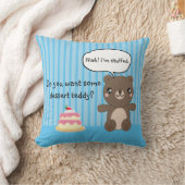 Cute Teddy Bear Kinder Funny Joke Kussen (Deken)