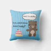 Cute Teddy Bear Kinder Funny Joke Kussen (Achterkant)