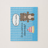 Cute Teddy Bear Kinder Funny Joke Legpuzzel (Verticaal)