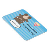 Cute Teddy Bear Kinder Funny Joke Magneet (Rechterzijde)