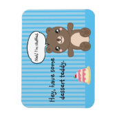 Cute Teddy Bear Kinder Funny Joke Magneet (Verticaal)