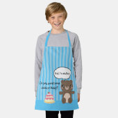 Cute Teddy Bear Kinder Funny Joke Schort (Gedragen)