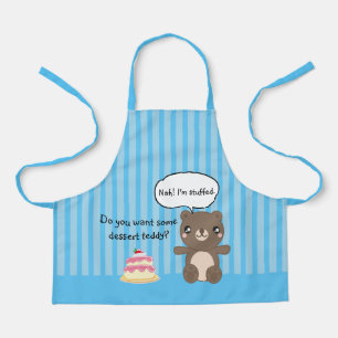 Cute Teddy Bear Kinder Funny Joke Schort
