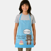 Cute Teddy Bear Kinder Funny Joke Schort (Insitu)