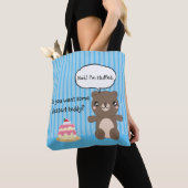 Cute Teddy Bear Kinder Funny Joke Tote Bag (Dichtbij)