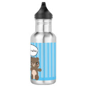 Cute Teddy Bear Kinder Funny Joke Waterfles (Rechts)