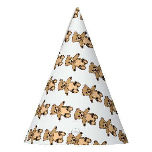 Cute Teddy Bear Kinderen van Birthday Feesthoedjes (Links)